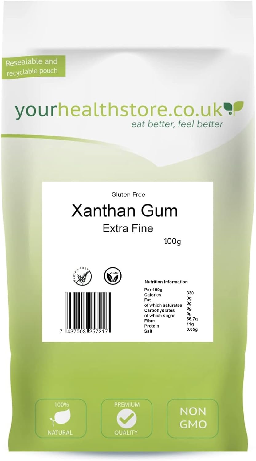 yourhealthstore Gluten Free Xanthan Gum 100g Non GMO Vegan Thickener 1