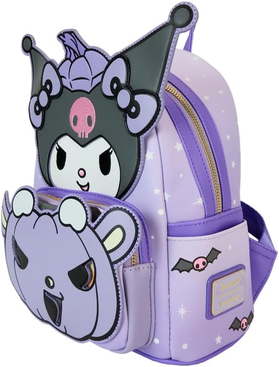 Loungefly Sanrio Kuromi Pumpkin Glow Mini Backpack (Multi, Mini)