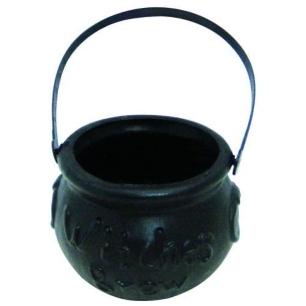 Smiffys Witch's Brew Cauldron - Halloween Fancy Dress Accessory, Black, 14cm(w)x10cm(h) 4