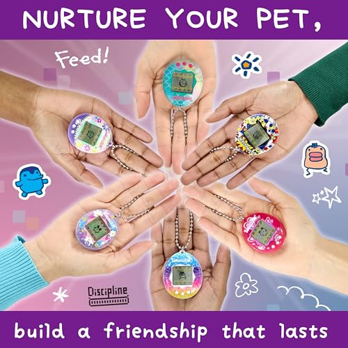 Bandai Tamagotchi Original Ice Cream Shell - Retro Virtual Pet Toy for Kids & Adults 8+ 9