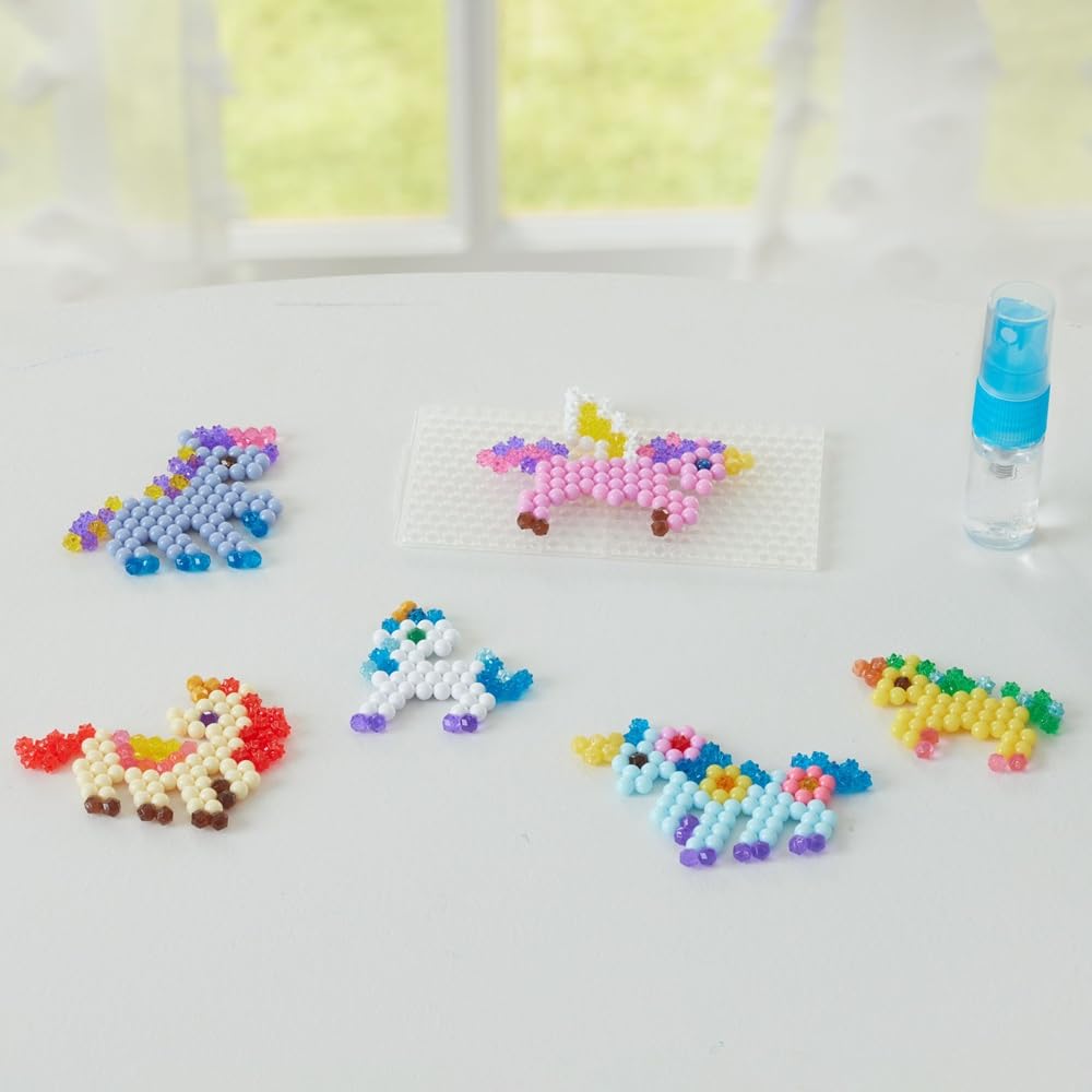 Aquabeads Unicorn Fantasy Craft Kit - 500 Beads, 27 Colors, Includes Glitter Beads | Ages 4+ 3