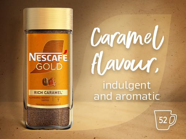 NESCAFÉ Gold Caramel Flavoured Instant Coffee | 95g Jar