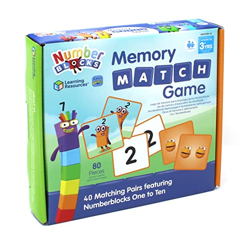 Learning Resources HM95399-UK Numberblocks Memory Match-Spiel, Einheitsgröße