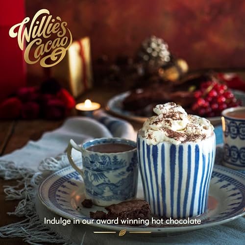 Willie's Cacao - Rich Dark Hot Chocolate - 52% Cacao - 250g - Single Estate Drinking Chocolate