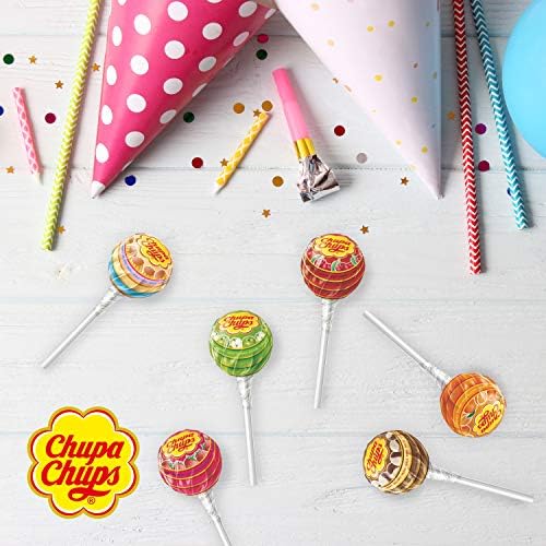 Chupa Chups The Best Of Lollipop Box - 50 Count | 4 Classic Flavours | 714g 8