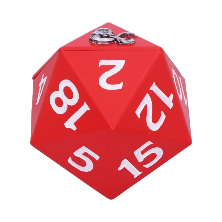 Nemesis Now Dungeons & Dragons D20 Dice Storage Box Red Resin