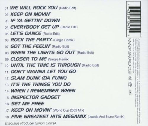 Five - Greatest Hits Audio CD