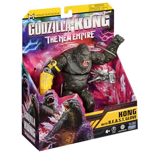 MonsterVerse Godzilla x Kong - 6-Inch Kong Action Figure with B.E.A.S.T Glove | Highly Articulated | Ages 4+ 3