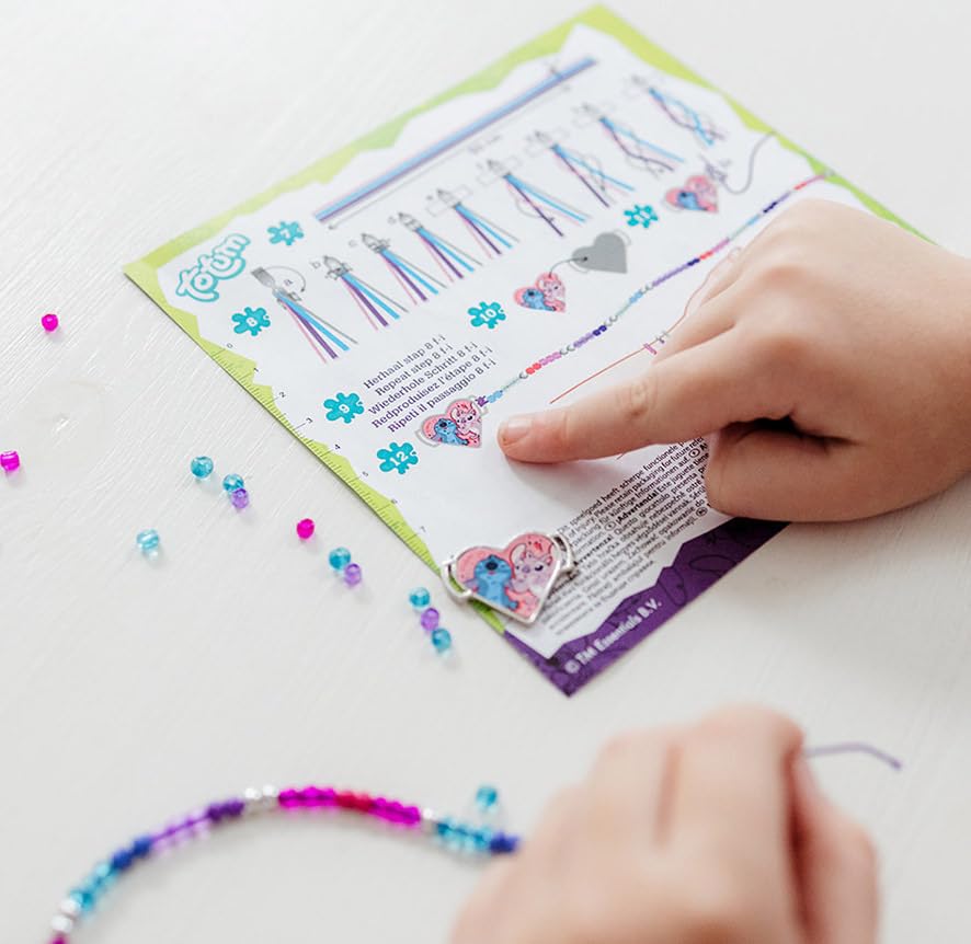 Totum Stitch Disney Charm Bracelet - DIY Glass Bead Bracelet Set for Kids 7