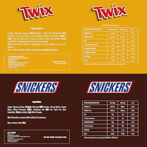 Mixed Bulk Chocolate Box with Snickers, Twix, M&M's Peanuts, Maltesers & Bounty - 30 Full-Size Bars 13