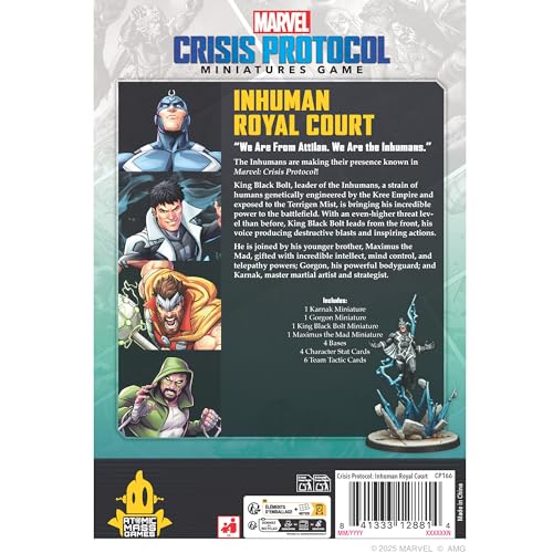 Atomic Mass Games Marvel Crisis Protocol Inhuman Royal Court Miniature Set 7