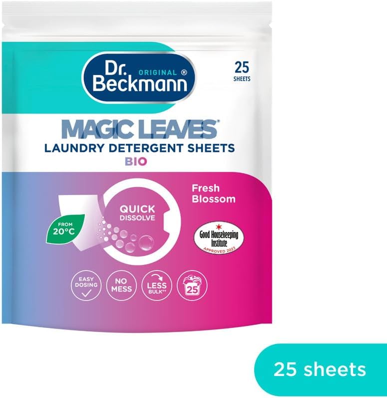 Dr. Beckmann - MAGIC LEAVES BIO Laundry Detergent Sheets (25 Sheets) 3