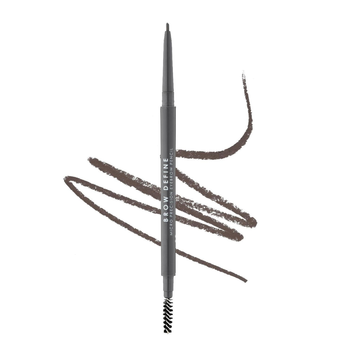 MUA Brow Define Micro Eyebrow Pencil - Grey, 0.5 g | Vegan & Cruelty Free | Built-in Spoolie Brush