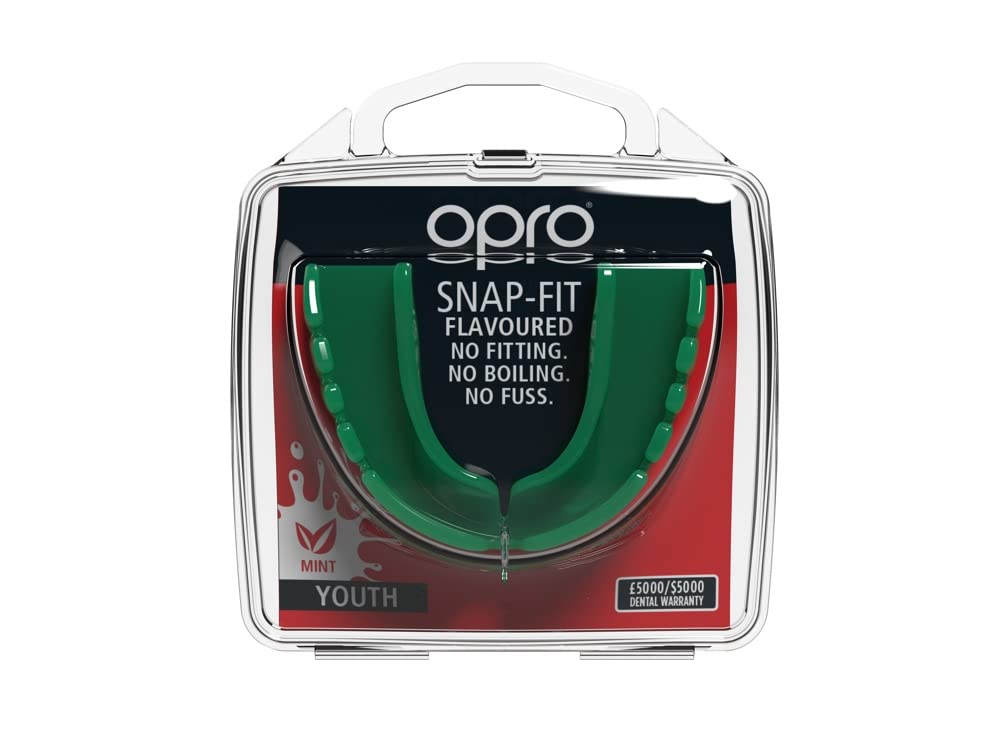 Opro Snap Fit Junior Mouthguard - Mint Green