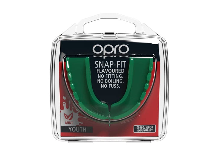 Opro Snap Fit Junior Mouthguard - Mint Green