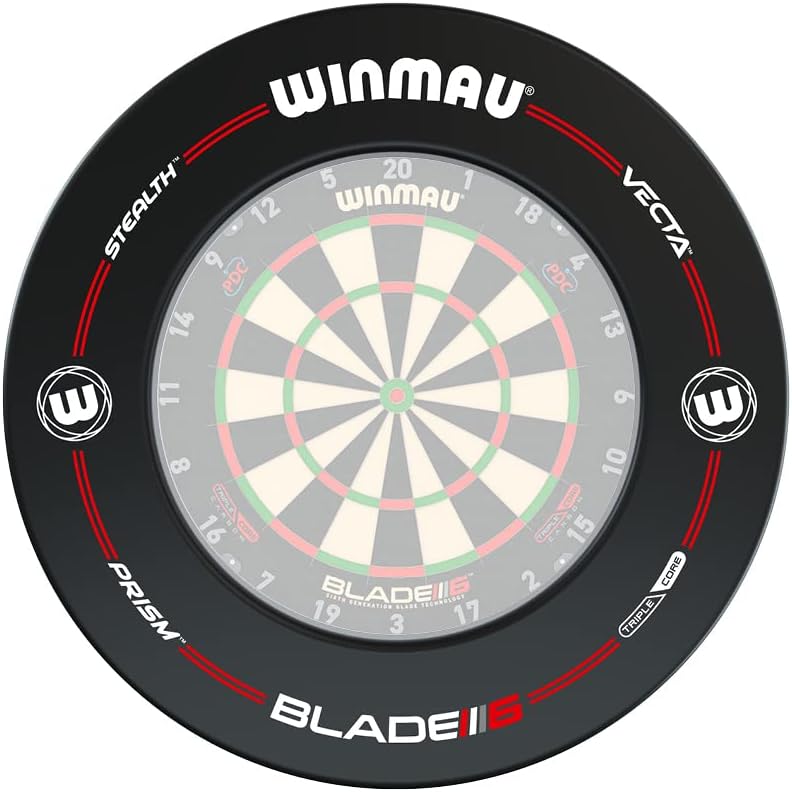 WINMAU Pro-Line Dartboard Surround - 70cm x 70cm Protective Dartboard Wall Guard for Home, Club, or Pub Use