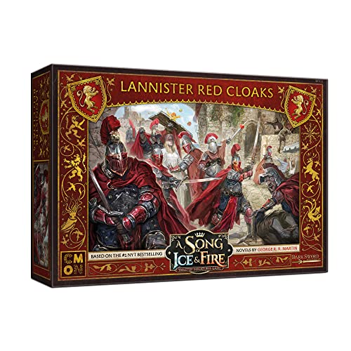 CMON A Song of Ice and Fire Tabletop Miniatures Game Lannister Red Cloaks Unit Box - 2+ Player Strategy Game (SIF211)