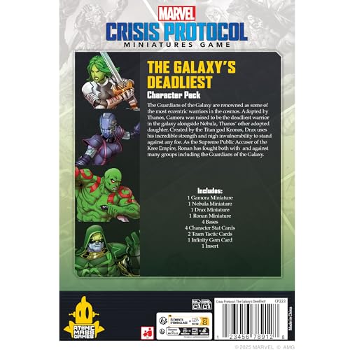 Atomic Mass Games Marvel Crisis Protocol - The Galaxy's Deadliest Affiliation Pack 6