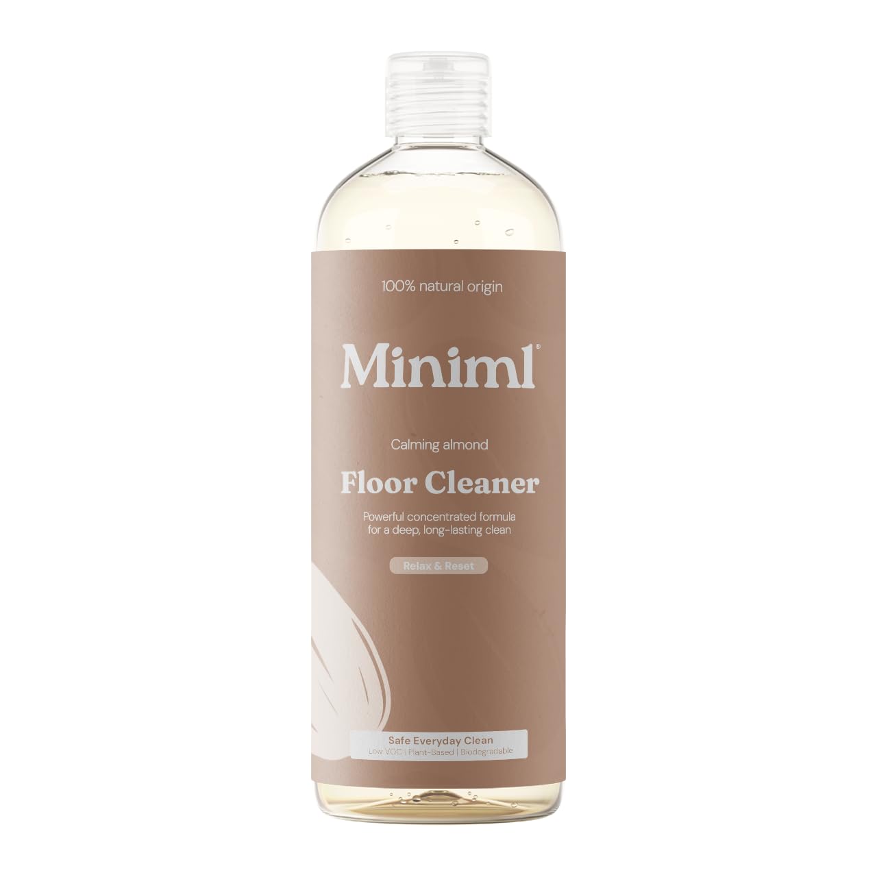 Miniml Eco Floor Cleaner Liquid - Almond Scented, Concentrated, 750ml 1