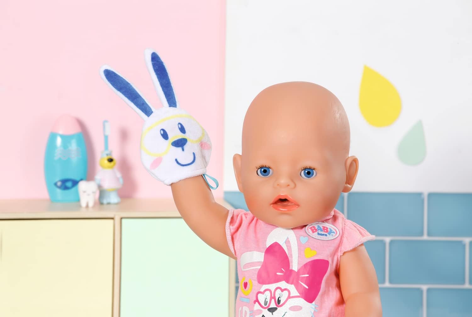 BABY born Bath Fun Set - 8-Piece Bathroom Accessory Playset for Dolls up to 43cm 8