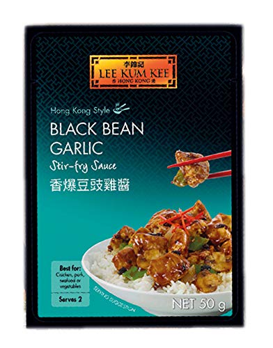 Lee Kum Kee Asian Stir Fry Sauce Bundle (4 Pack) - Black Bean & Garlic, Honey & Soy, Sichuan Kung Pao, Rich & Savoury Noodle 4