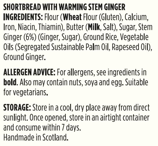 Shortbread House of Edinburgh Handmade Stem Ginger Shortbread Fingers 11