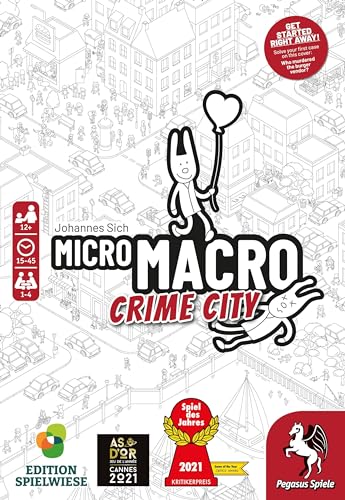 MicroMacro: Crime City - Detective Board Game for Ages 12+ (PES59060E)