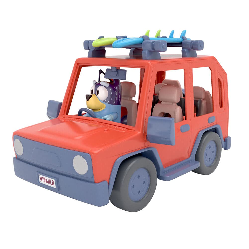 Bluey Heeler 4WD Family Vehicle with Bandit Figure & Surfboards - Imaginative Play for Ages 3+ 2