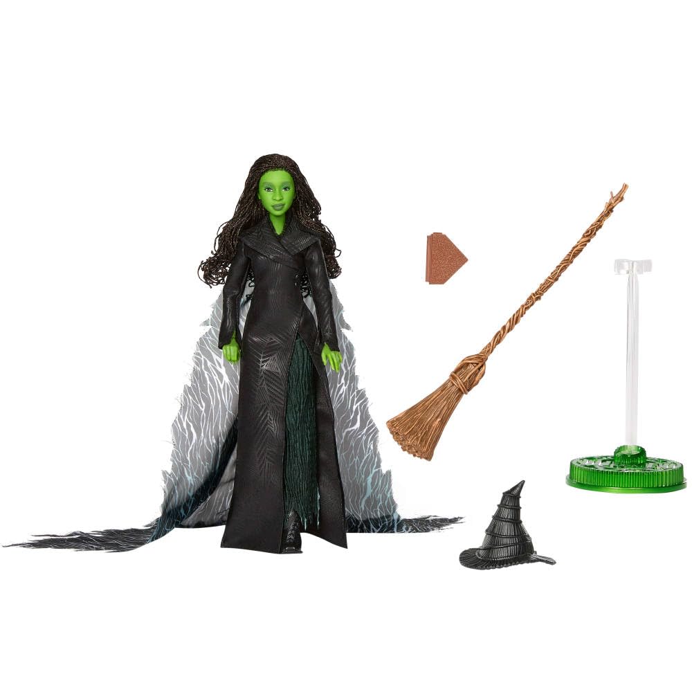Mattel Elphaba Deluxe Fashion Doll - Wicked: Part 2 Inspired, 11 Points of Articulation, Includes 4 Accessories 4