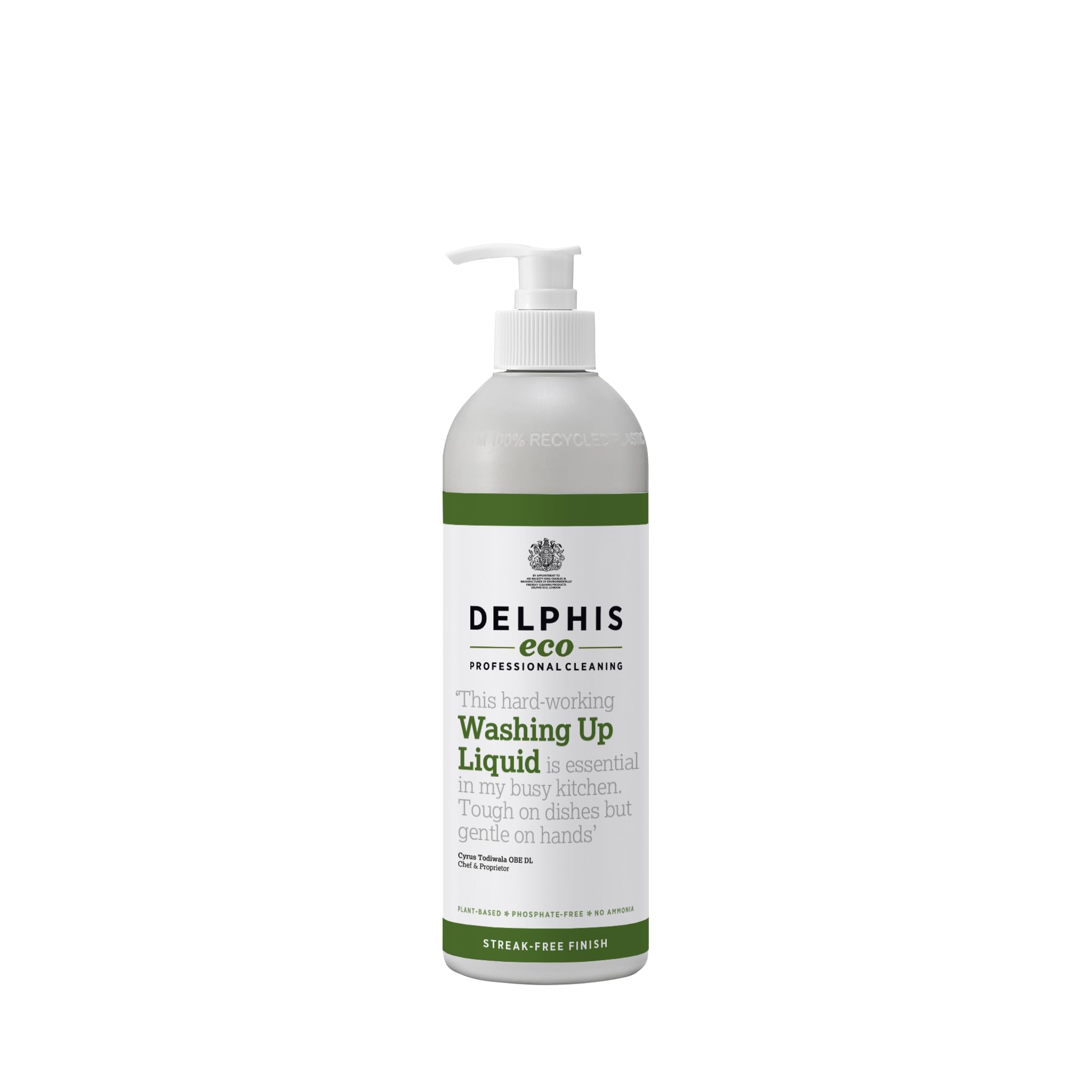 DELPHISECO Eco Washing Up Liquid - Citrus Scent, Plant-Based, 500 ml