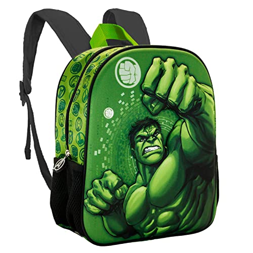 Hulk Fist-Kleiner 3D-Rucksack, Grün