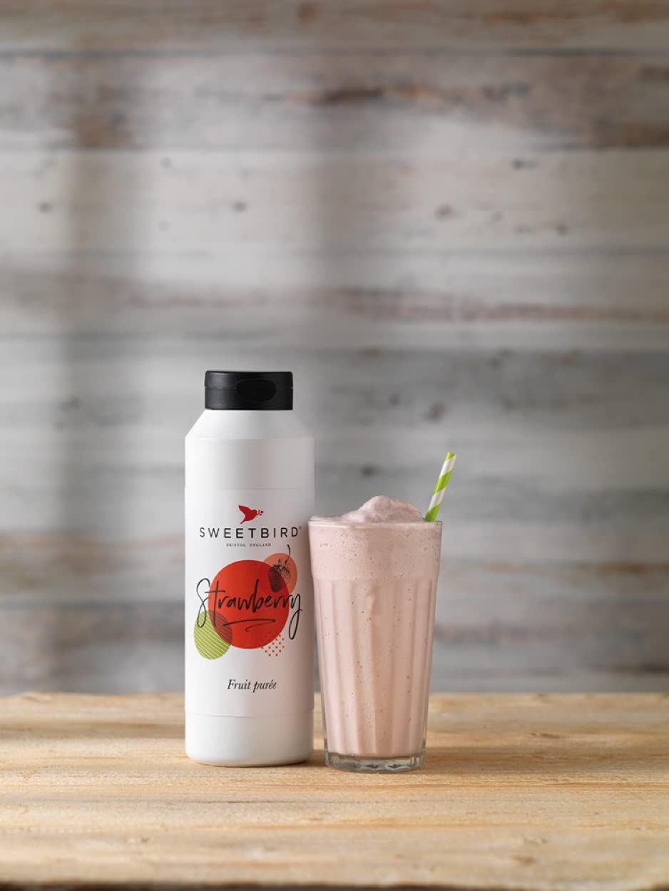 Sweetbird Strawberry Purée - 1 Litre | Vegan Friendly | Made in France 3