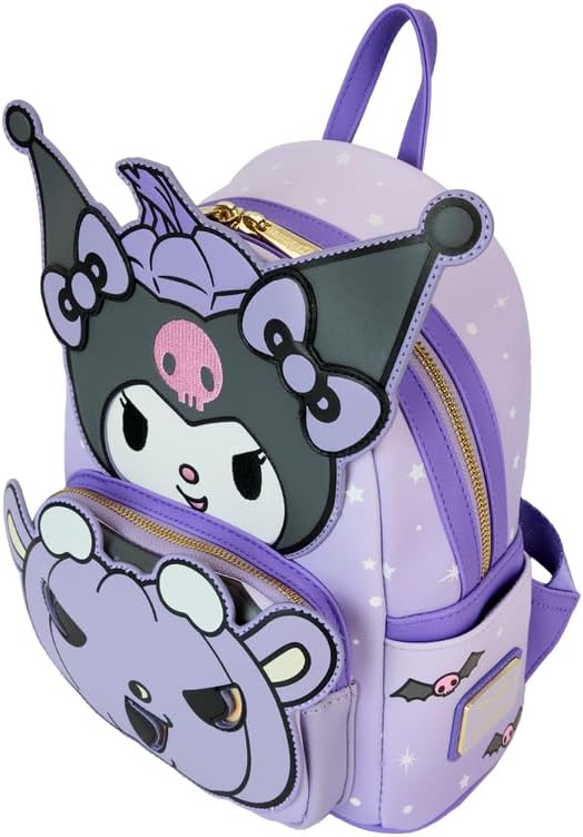 Loungefly Sanrio Kuromi Pumpkin Glow Mini Backpack (Multi, Mini)