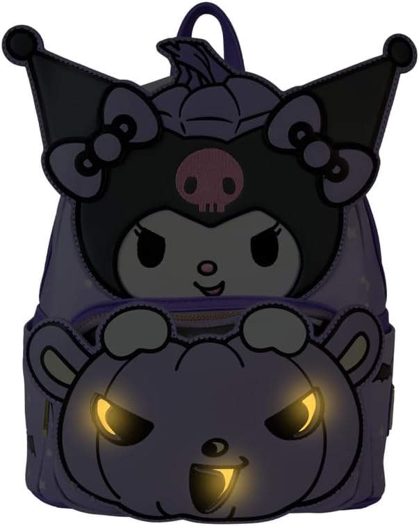 Loungefly Sanrio Kuromi Pumpkin Glow Mini Backpack 8