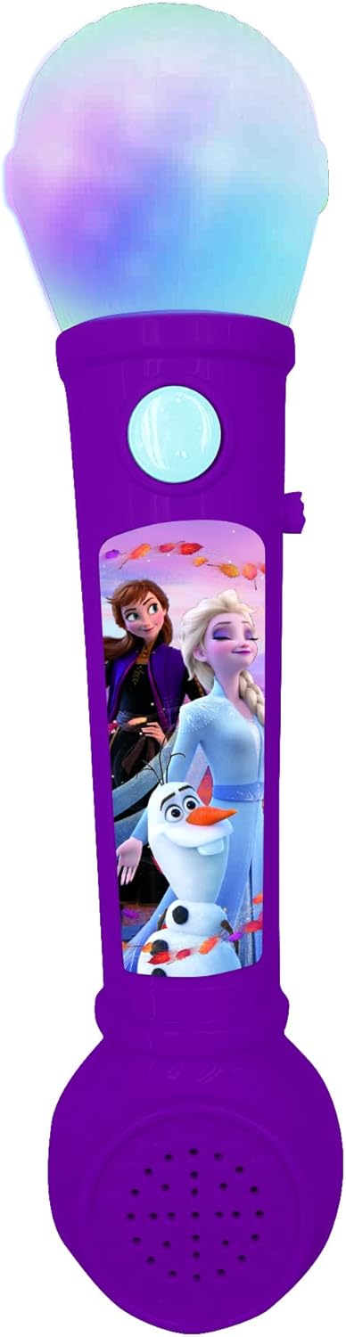 Lexibook Frozen Microphone for Kids - Light-Up Singing Toy with Built-in Speaker & Demo Songs 1