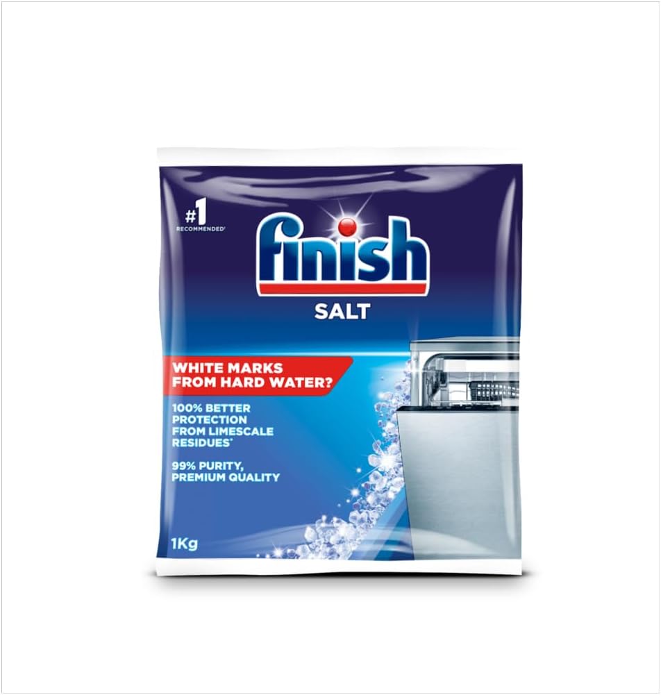 Finish Dishwasher Salt Tablet 1kg for Optimal Dishwashing Performance