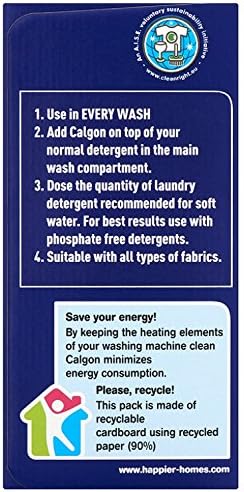 Calgon - 4-in-1 Washing Machine Cleaner and Water Softener Tablets, 45 Tablets 4