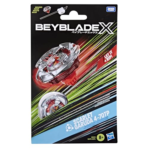 Beyblade Scarlet Garuda 4-70TP BX Starter Pack Top and Launcher | Right-Spin Balance Type 3