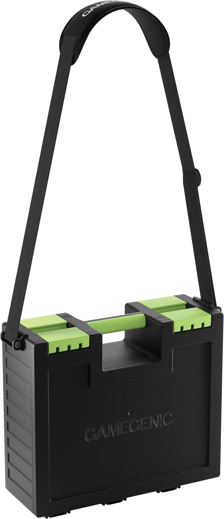 Gamegenic Game Castle Black/Green | Storage for 600 Double-Sleeved Cards & 19 Token Trays 7
