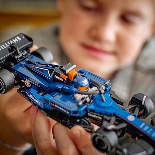 LEGO Speed Champions Williams Racing FW46 F1 Race Car Toy with Driver Minifigure - Building Set for 10+