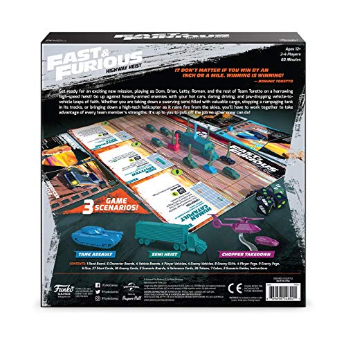 Funko Fast & Furious: Highway Heist Cooperative Strategy Board Game