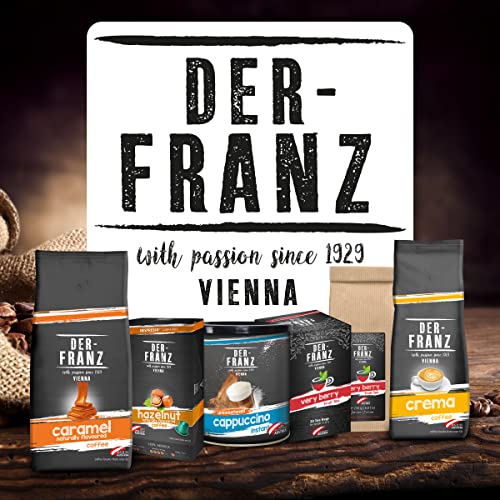 Der-Franz Coffee Flavoured with Natural Vanilla, Ground, 2 x 500 g