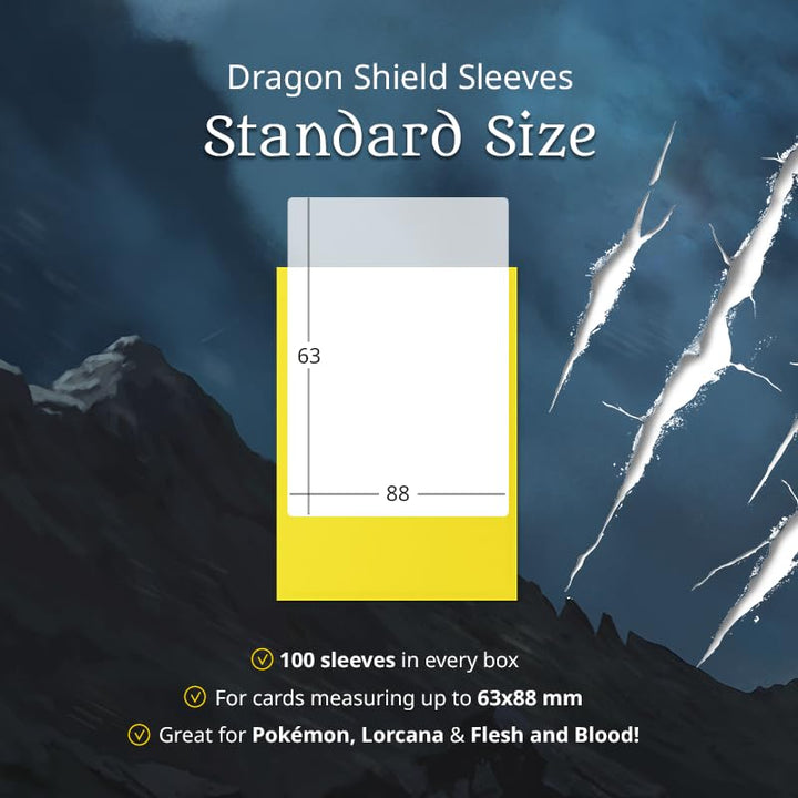 Dragon Shield Standard - Dual Matte Crypt (100 Sachets) - Card Sleeves for Trading Card Games