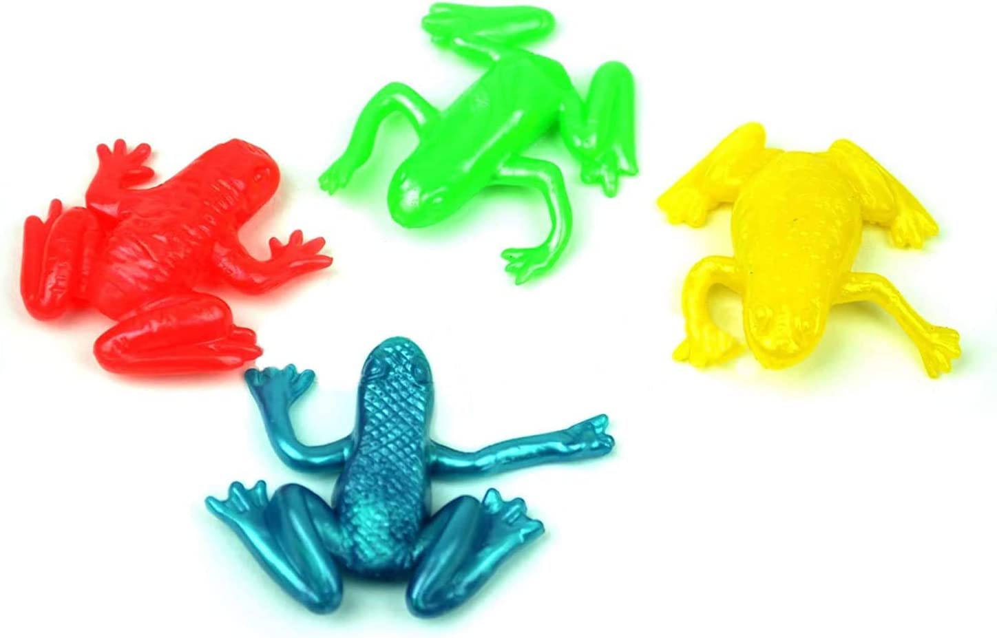 Multicolour Stretchy Frogs Party Bag Fillers - 12Pk for Kids Birthday Favors, Lucky Dip Prizes & Classroom Rewards 2