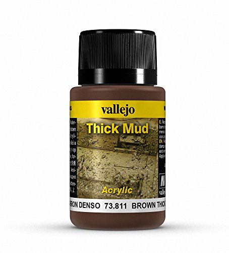 Vallejo Weathering Effects - Brown Thick Mud Weathering Effect Bottle (40 ml)