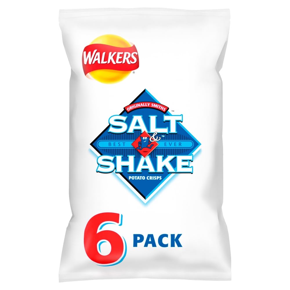 Walkers Salt & Shake Multipack Crisps 6x24g 1