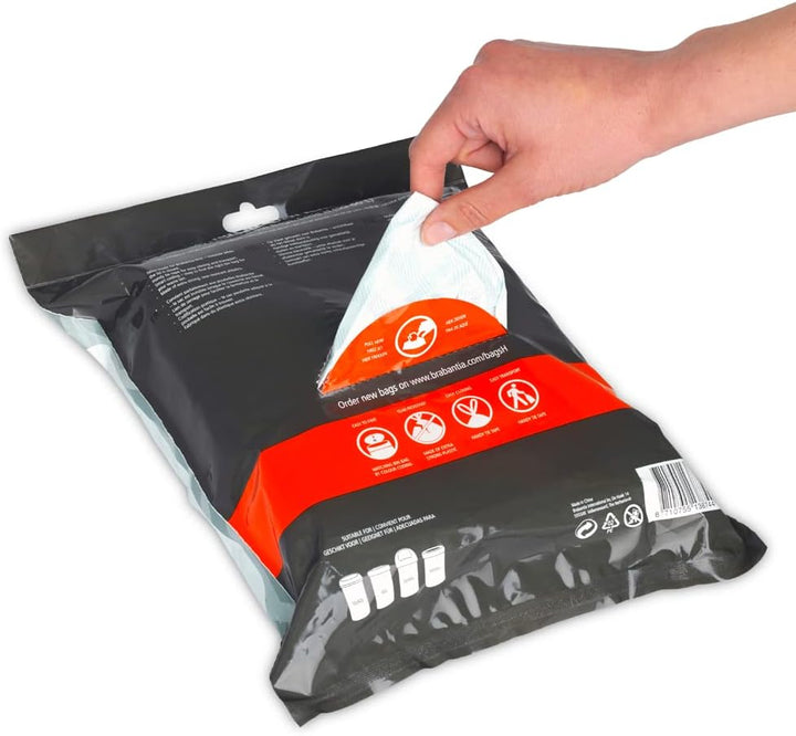 Brabantia - PerfectFit Bin Liners (Size H/50-60 Litre) Thick Plastic Trash Bags