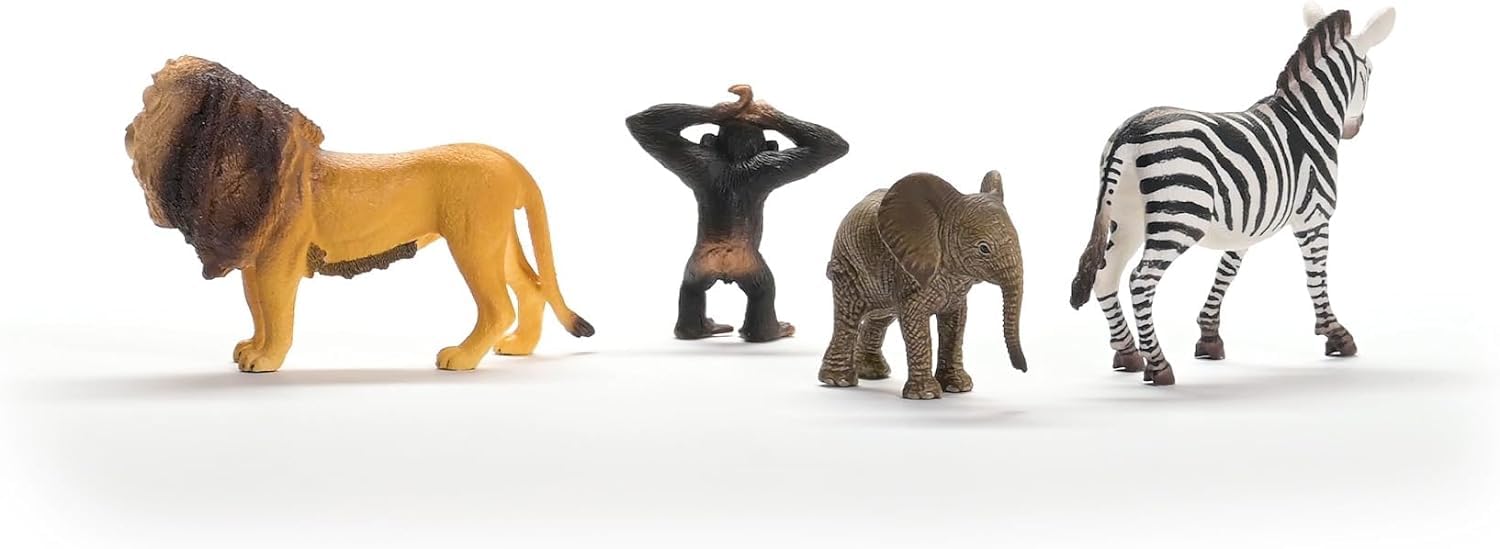 Schleich WILD LIFE Africa Starter Set - 4 Realistic Animal Figurines for Imaginative Play 13