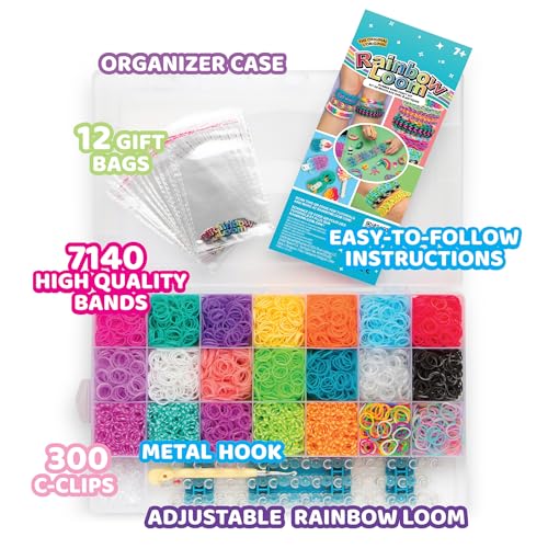 Rainbow Loom Mega Combo Loom Band Kit - 7000 Bands & 300 Clips for Kids 7+ 9