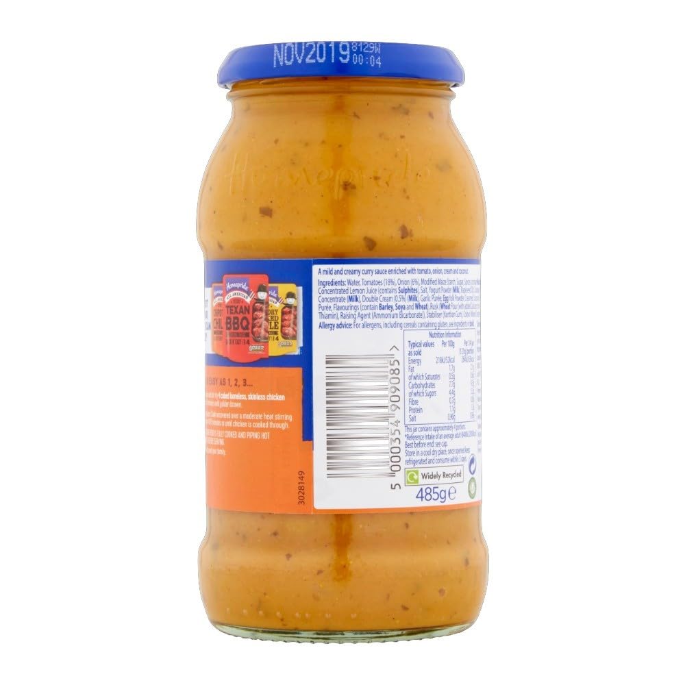 Homepride Mild and Creamy Curry Cooking Sauce, 485g Jar 3
